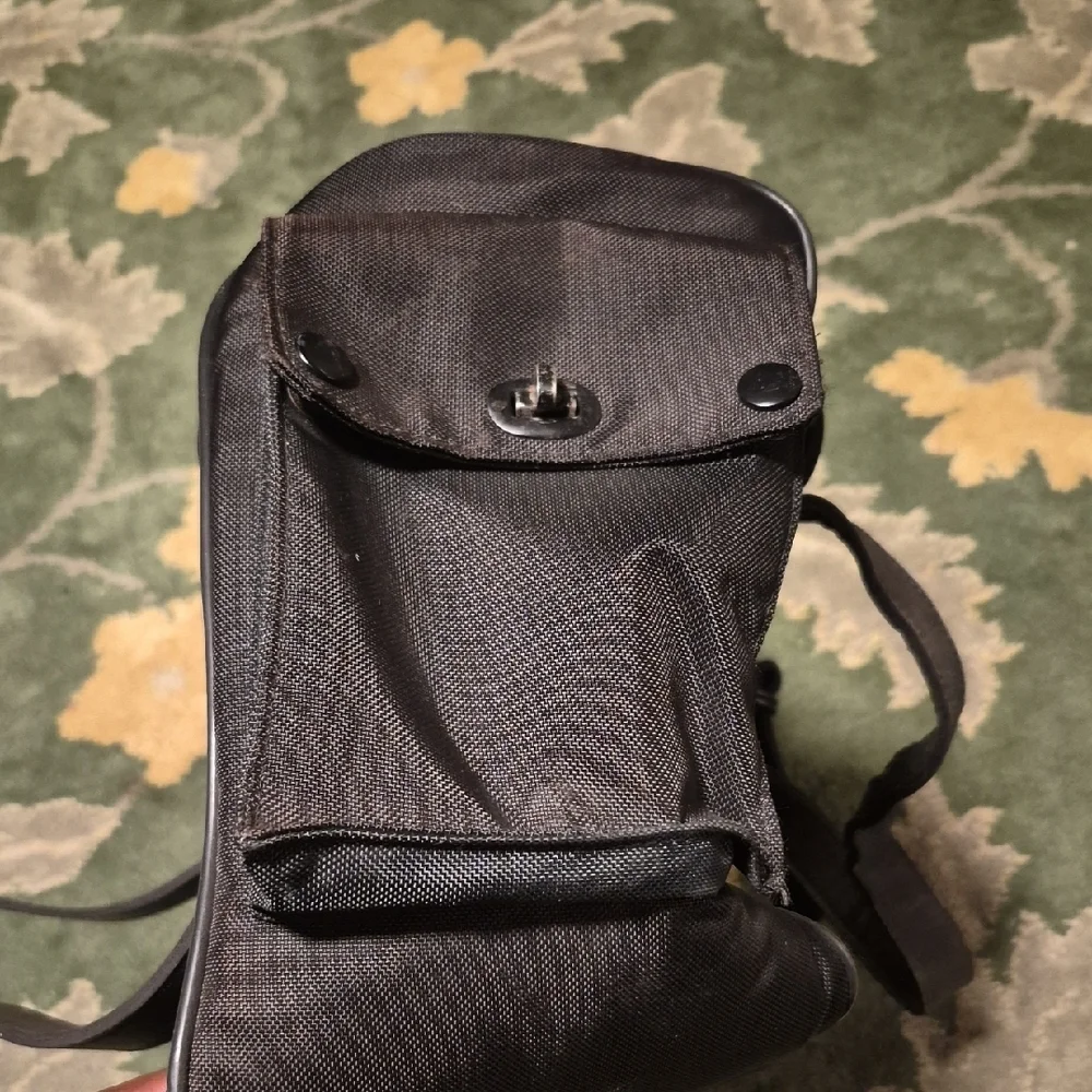 Harley-Davidson Black Messenger Satchel with Strap Accents